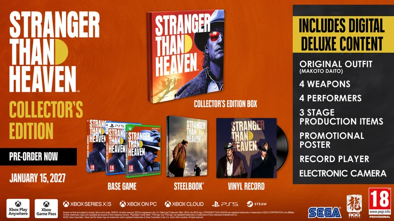 Stranger Than Heaven - Collector's Edition van Sega, Xbox Series X | S – cover