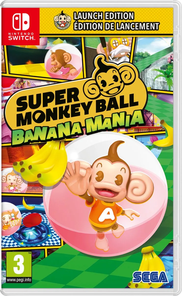 Super Monkey Ball Banana Mania - Launch Edition by Sega, Nintendo Switch – cover