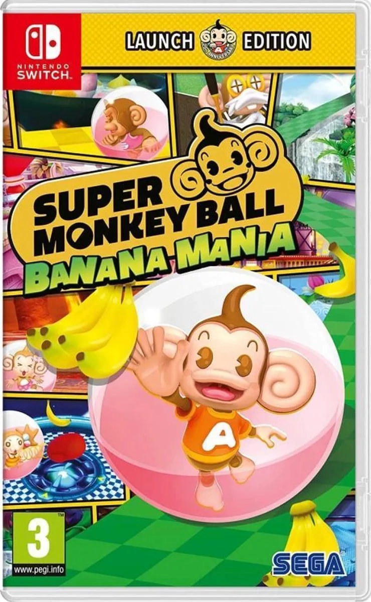 Super Monkey Ball Banana Mania - Launch Edition by Sega, Nintendo Switch – cover