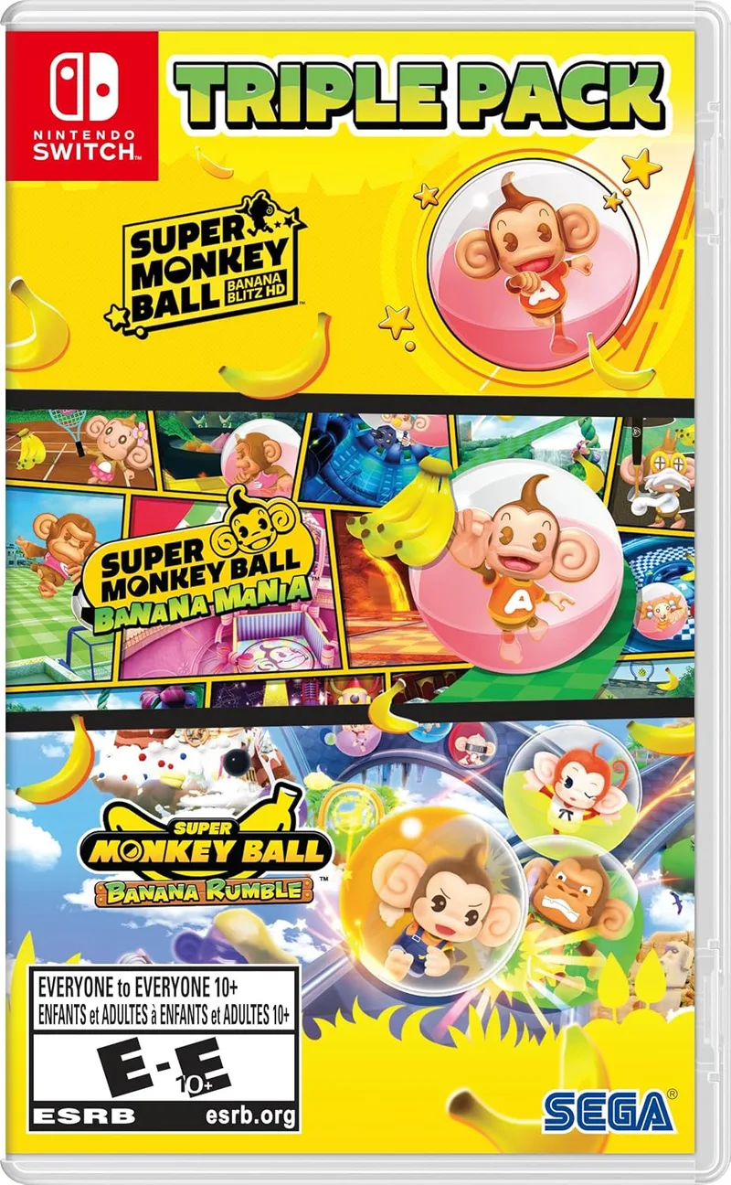 Super Monkey Ball Triple Pack by Sega, Nintendo Switch – cover