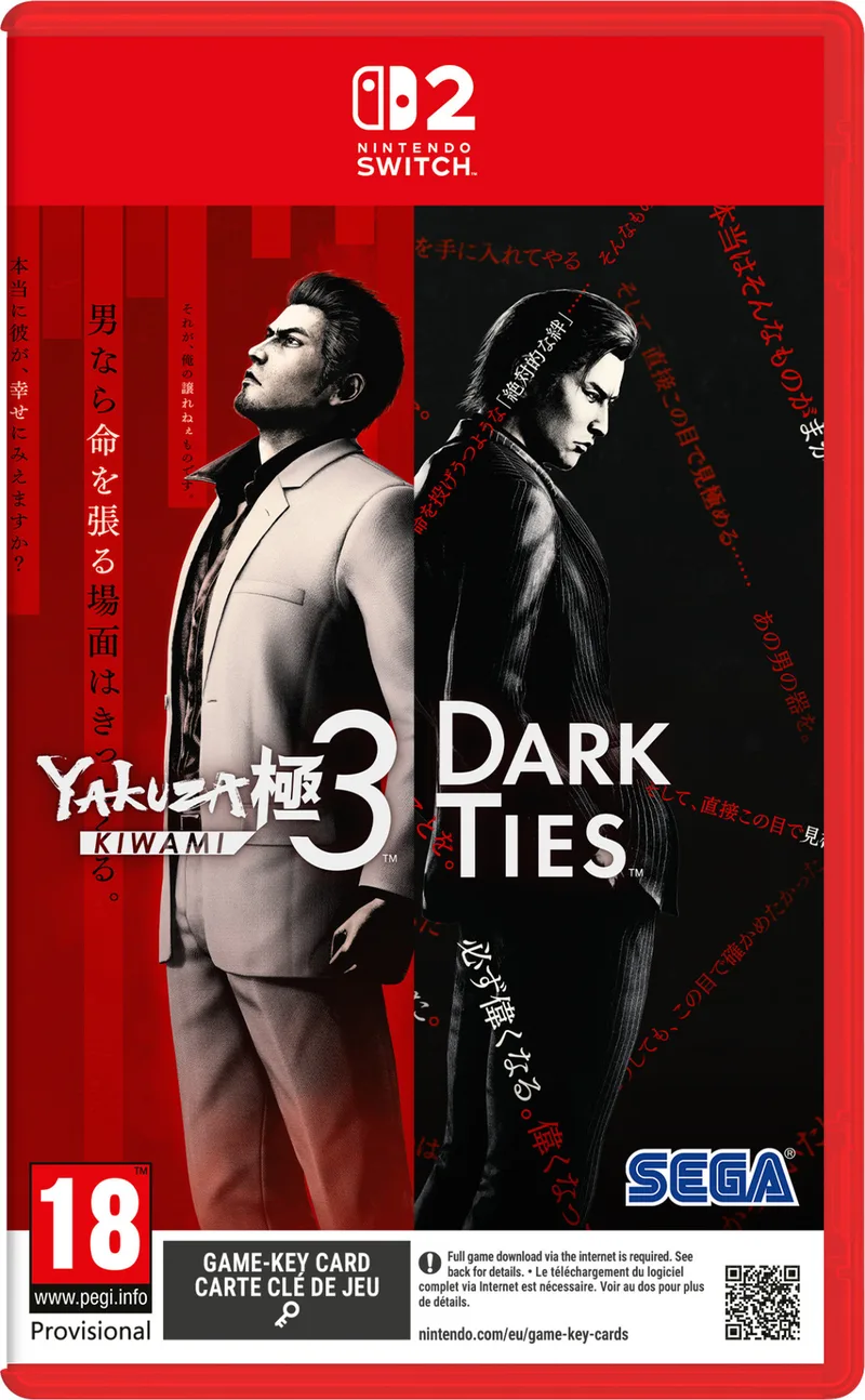 Yakuza Kiwami 3 & Dark Ties van Sega, Nintendo Switch 2 – cover