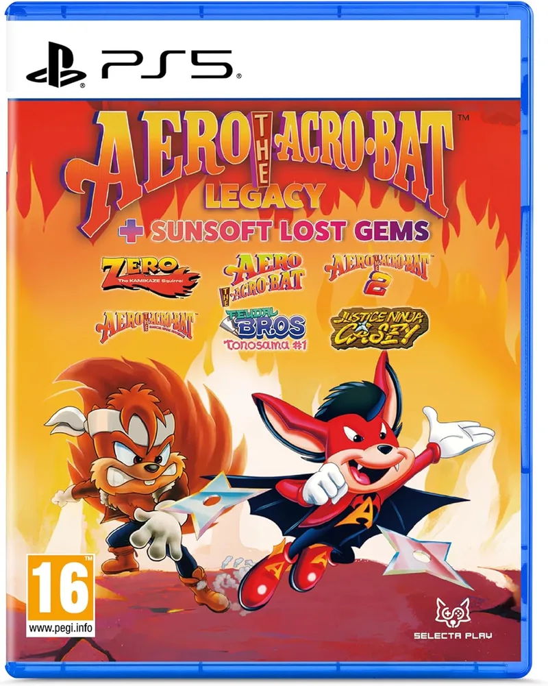Aero the Acrobat Legacy + Sunsoft Lost Gems by Selecta Play, PS5 – cover