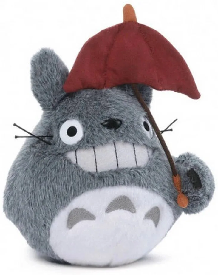 Ghibli - Totoro with Red Umbrella Plush (15cm) van Semic – cover
