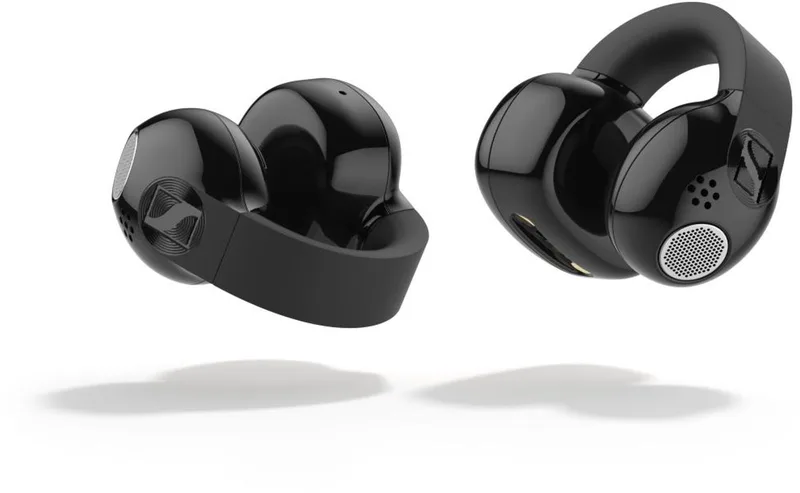 ACCENTUM Clip True Wireless Open Earbuds - Black van Sennheiser, Zwart – cover