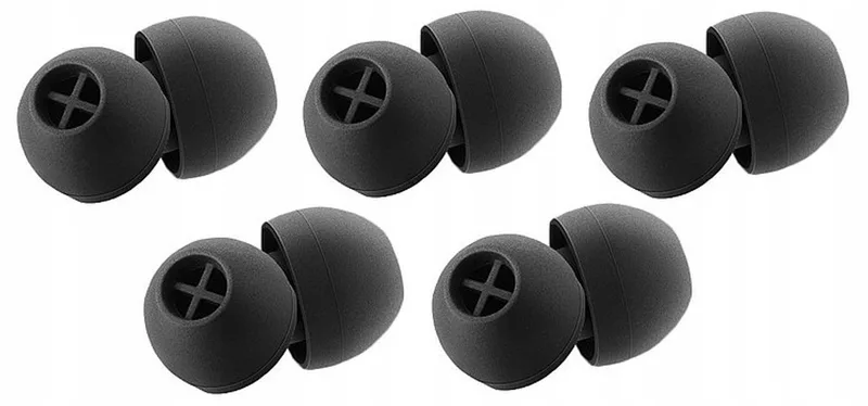 Oordopjes L - 5 Paar voor Momentum True Wireless van Sennheiser, Zwart – cover