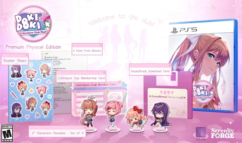 Doki Doki Literature Club Plus! Premium Physical Edition van Serenity Forge, PS5 – cover