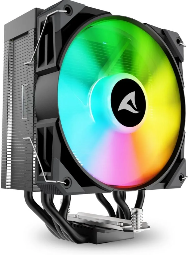 A50 RGB Black - Luchtkoeler van Sharkoon – cover