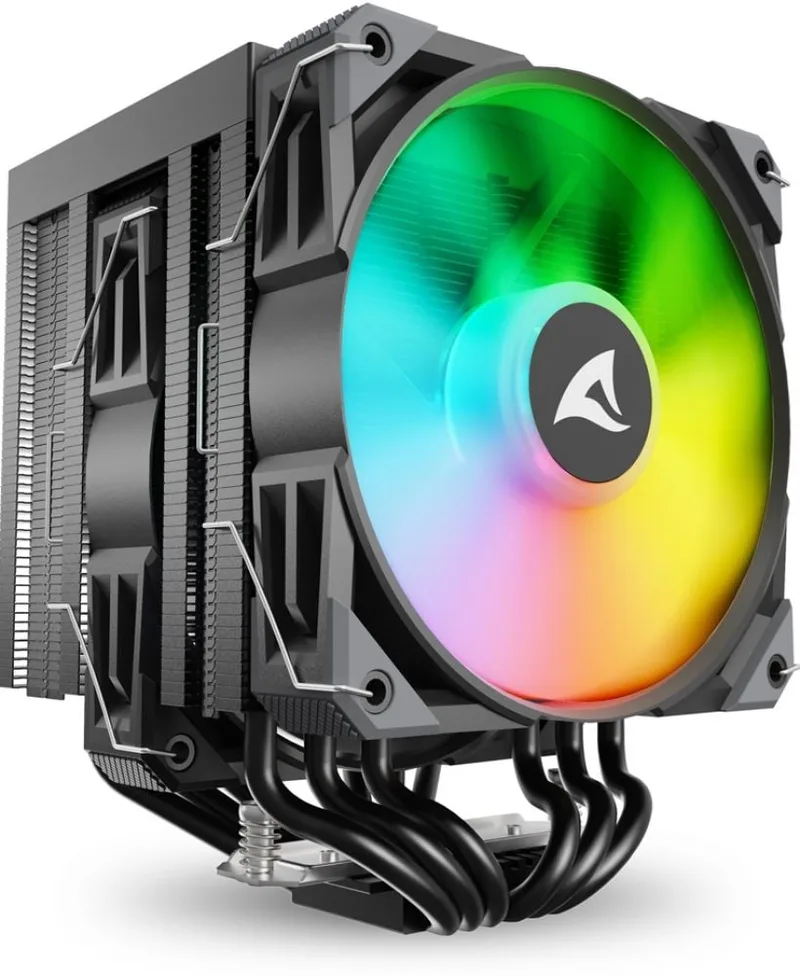 A60 RGB Black - Luchtkoeler de Sharkoon – jaquette