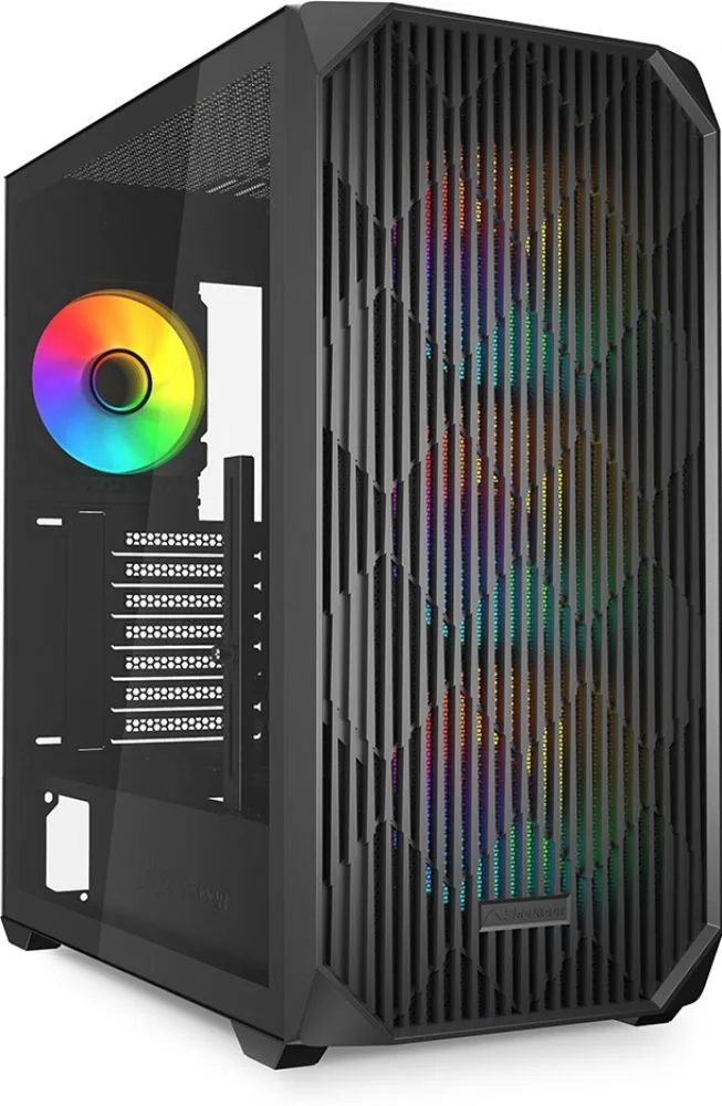 Behuizing AK3 RGB ATX 1xGlas zwart by Sharkoon – cover