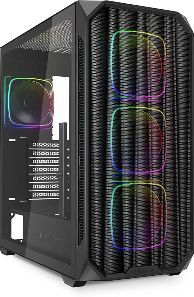 Behuizing AK5M RGB ATX 1xMetall zwart van Sharkoon – cover