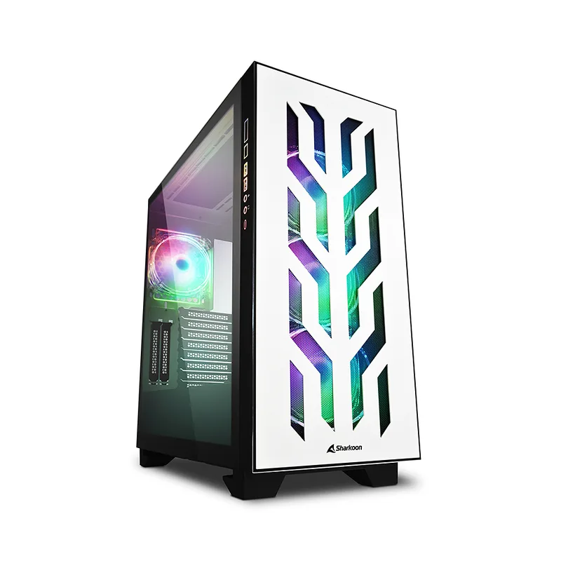 ELITE SHARK CA300T White - Midtowermodel de Sharkoon – jaquette