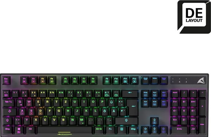 Gaming keyboard Skiller SGK20 Mech rood , RGB LED,USB by Sharkoon – cover