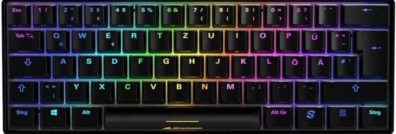 Gaming keyboard Skiller SGK50S4 zwart-blauw de Sharkoon – jaquette