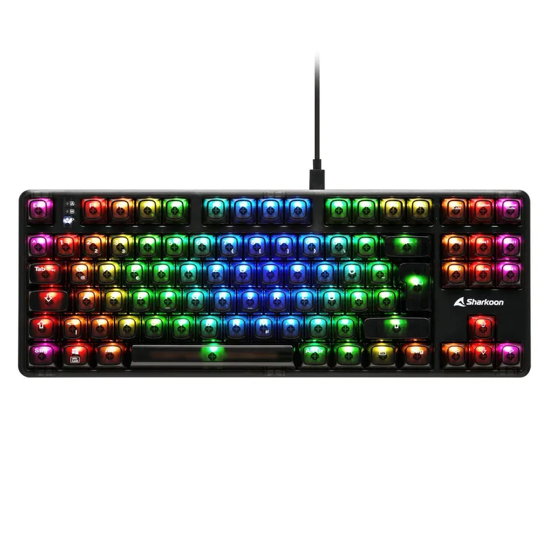 Gaming Tastatur Crystal Shark schwarz DE by Sharkoon – cover