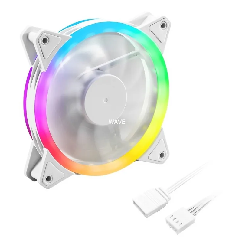 Lüfter 120*120*25 SHARK Blades PWM RGB weiß de Sharkoon – jaquette