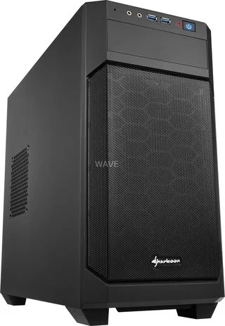 Micro ATX Midtower Case Sharkoon V1000 Black fra Sharkoon, Sort – cover 1 af 2