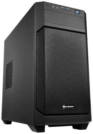 Micro ATX Midtower Case Sharkoon V1000 Black fra Sharkoon, Sort – cover 2 af 2