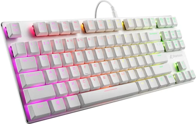 PureWriter TKL RGB Red toetsenbord USB Wit