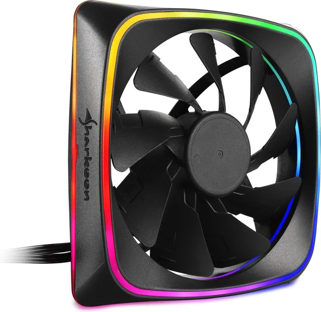 RGB SHARK Lights - Behuizingsventilator - 120mm - ARGB Verlichting - Stille Werking