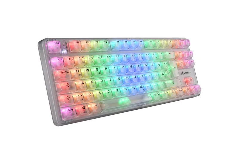 Sharkoon Crystal Shark, Gaming-Tastatur Tastatur van Sharkoon, Wit – cover