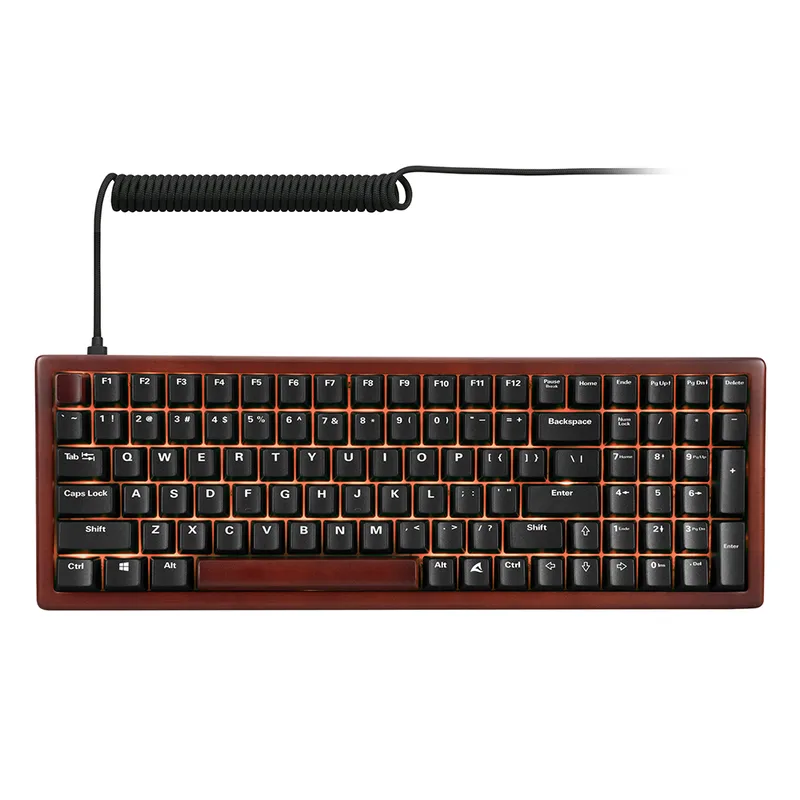 SKILLER SGK50 S2 Wood PBT Houtkleur/Zwart - Toetsenbord by Sharkoon – cover