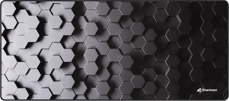 Skiller SGP30 - Muismat - XXL - 900 x 400mm - Hex van Sharkoon, Zwart, Grijs – cover