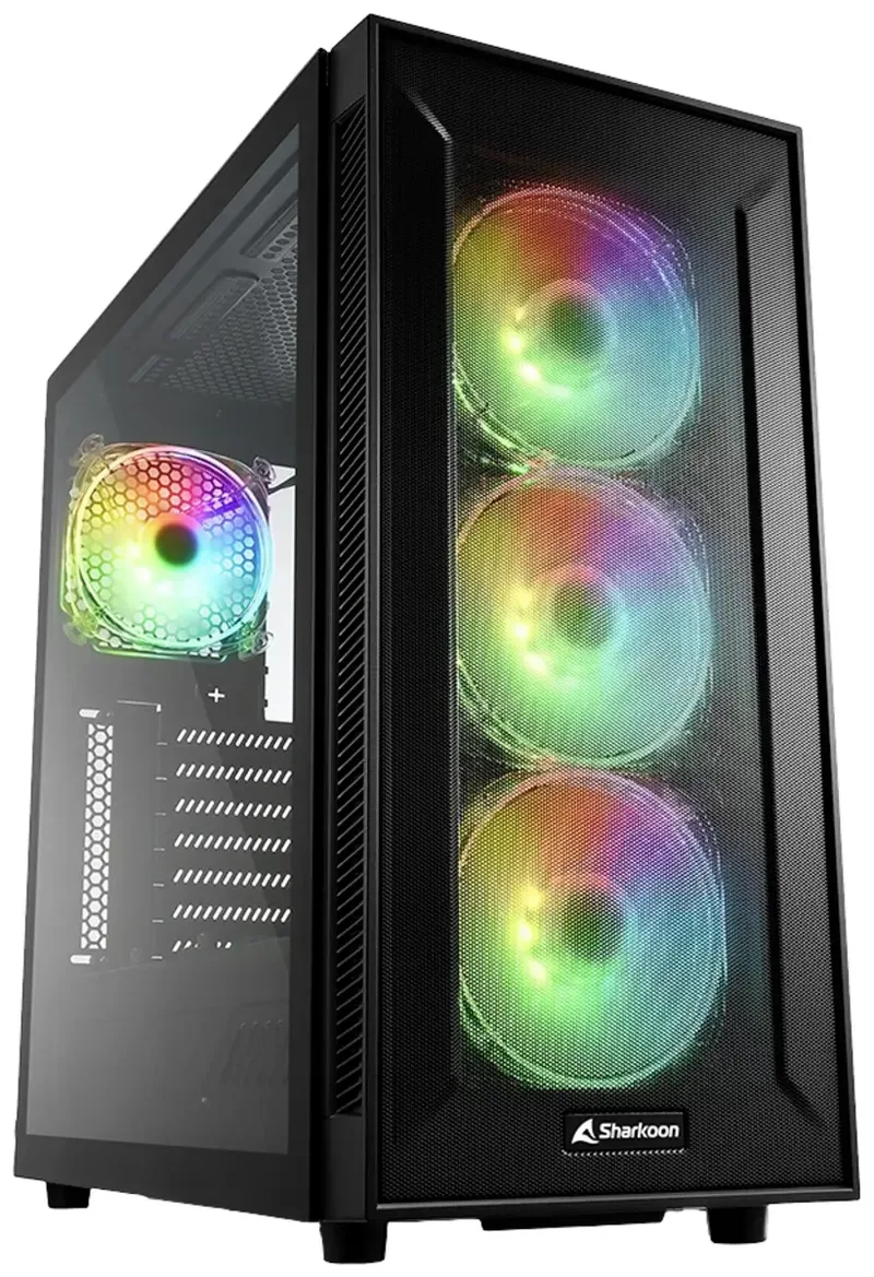 TG6M RGB - tower - ATX - Case - Tower fra Sharkoon, Sort – cover