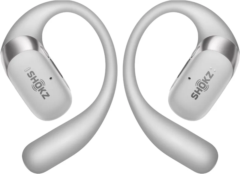 OpenFit 2+ Open-ear Sporthoofdtelefoon – Dolby Audio – Draadloze Oordopjes van Shokz, Grijs – cover