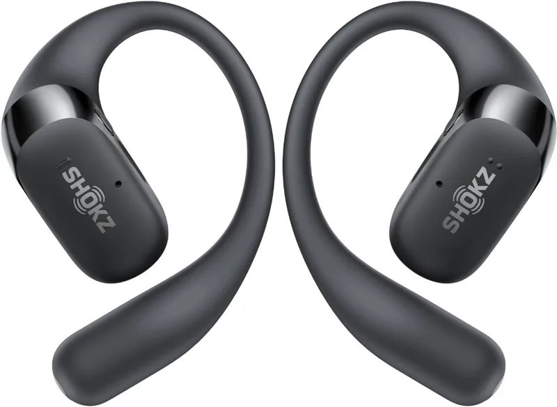 OpenFit 2 Open-ear Sporthoofdtelefoon – Draadloze Oordopjes van Shokz, Zwart – cover