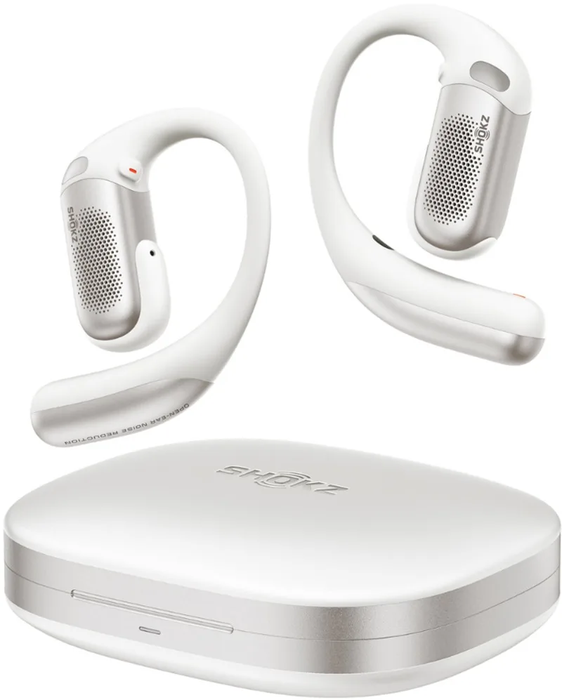 OpenFit Pro ANR Open-ear Draadloze Oortjes – Adaptieve Ruisonderdrukking - Dolby Atmos + headtracking - 50 Uur Afspeeltijd by Shokz, White – cover