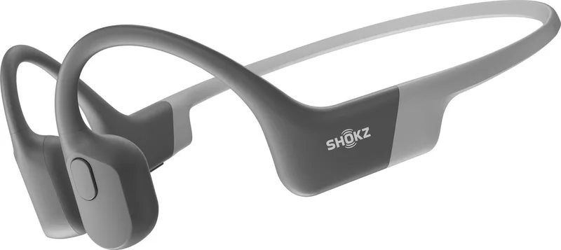 OpenRun Bone conduction hoofdtelefoon - Grey van Shokz, Grijs – cover