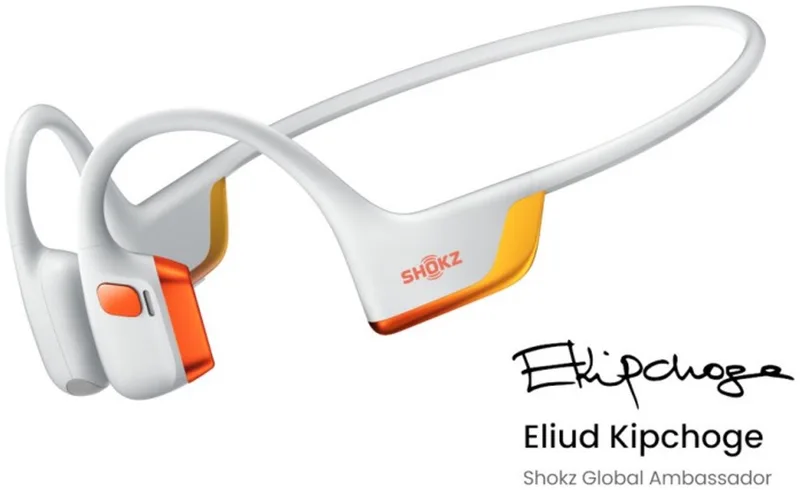 OpenRun Pro 2 EK Limited Edition - Draadloze Koptelefoon - Bluetooth Sportheadset - IP55 by Shokz, Oranje-Wit – cover
