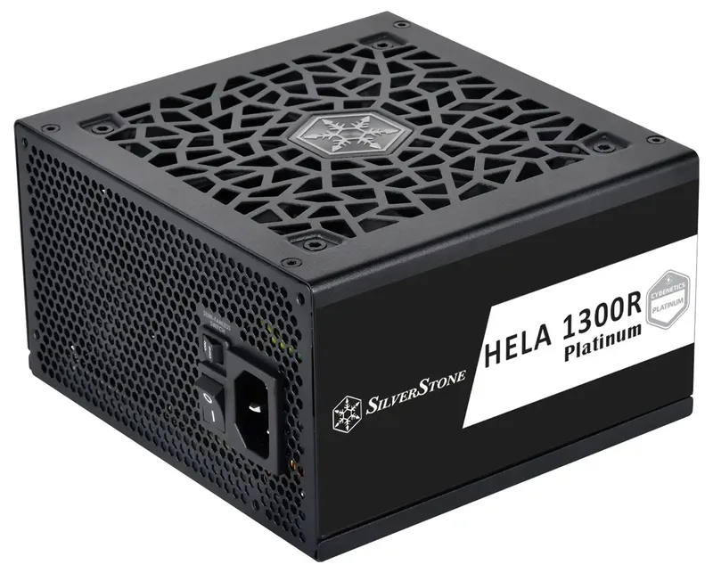 HELA 1300R Platinum Voeding - 1300 Watt - 120 mm - ATX 3.0 - 80 Plus 80 PLUS Platinum de SilverStone, Noir – jaquette