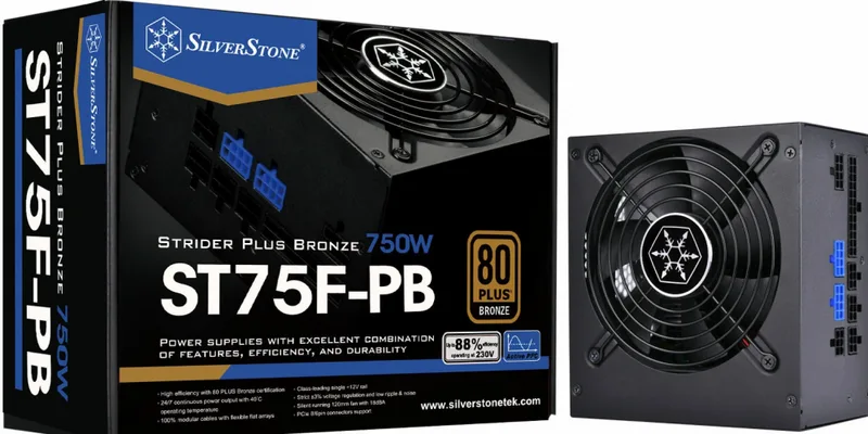 ST75F-PB - Voeding van SilverStone – cover