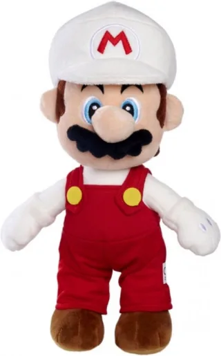 Super Mario Pluche - Fire Mario (30cm) van Simba Toys – cover 1 van 2