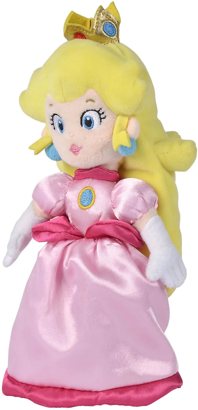 Super Mario Pluche - Princess Peach (27 cm) van Simba Toys – cover 1 van 2