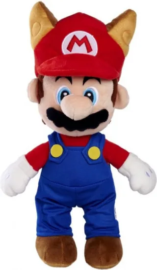 Super Mario Pluche - Raccoon Mario (30cm) van Simba Toys – cover 1 van 2