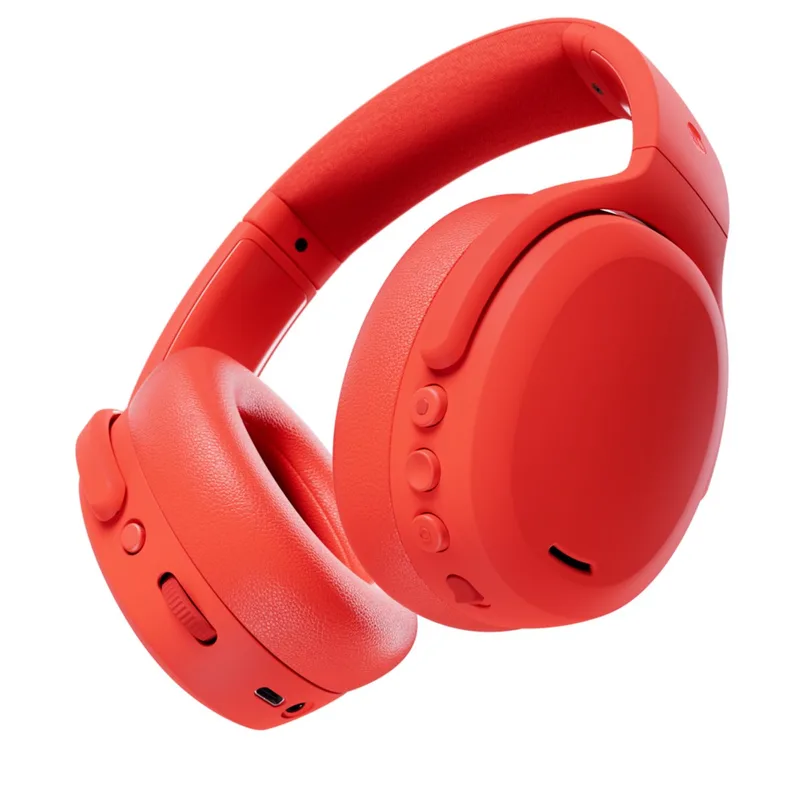 Crusher ANC 2 Draadloze Koptelefoon – Noise Cancelling Hoofdtelefoon van Skullcandy, Rood – cover