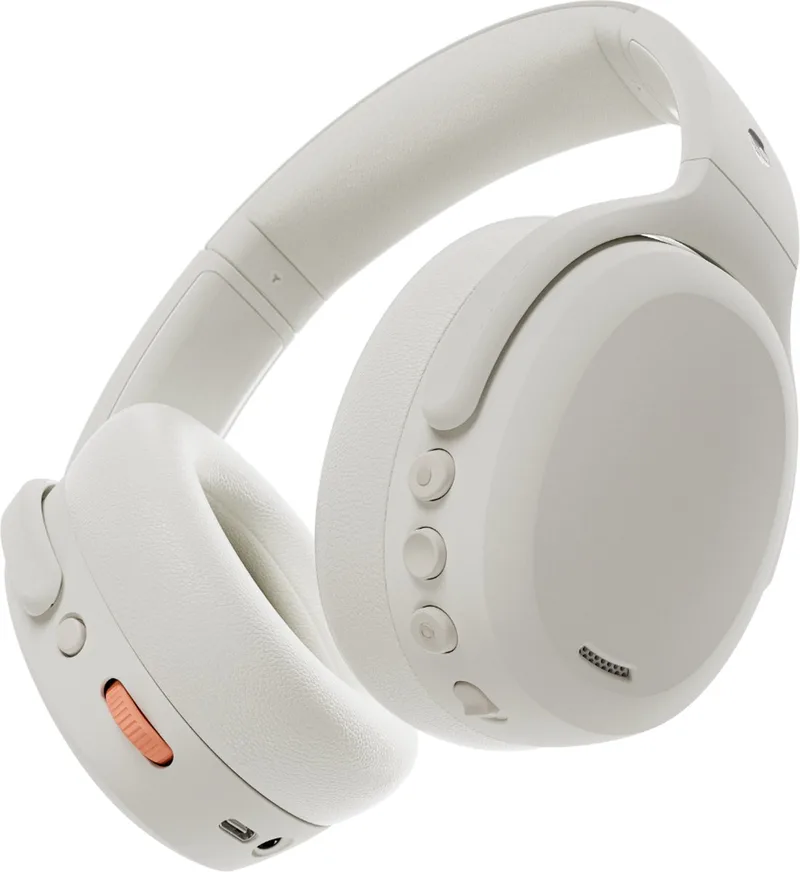 Crusher ANC 2 Draadloze Koptelefoon – Noise Cancelling Hoofdtelefoon van Skullcandy, Wit – cover