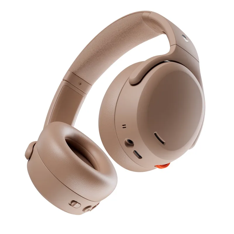 Crusher ANC 2 Draadloze Koptelefoon – Noise Cancelling Hoofdtelefoon van Skullcandy, Bruin – cover