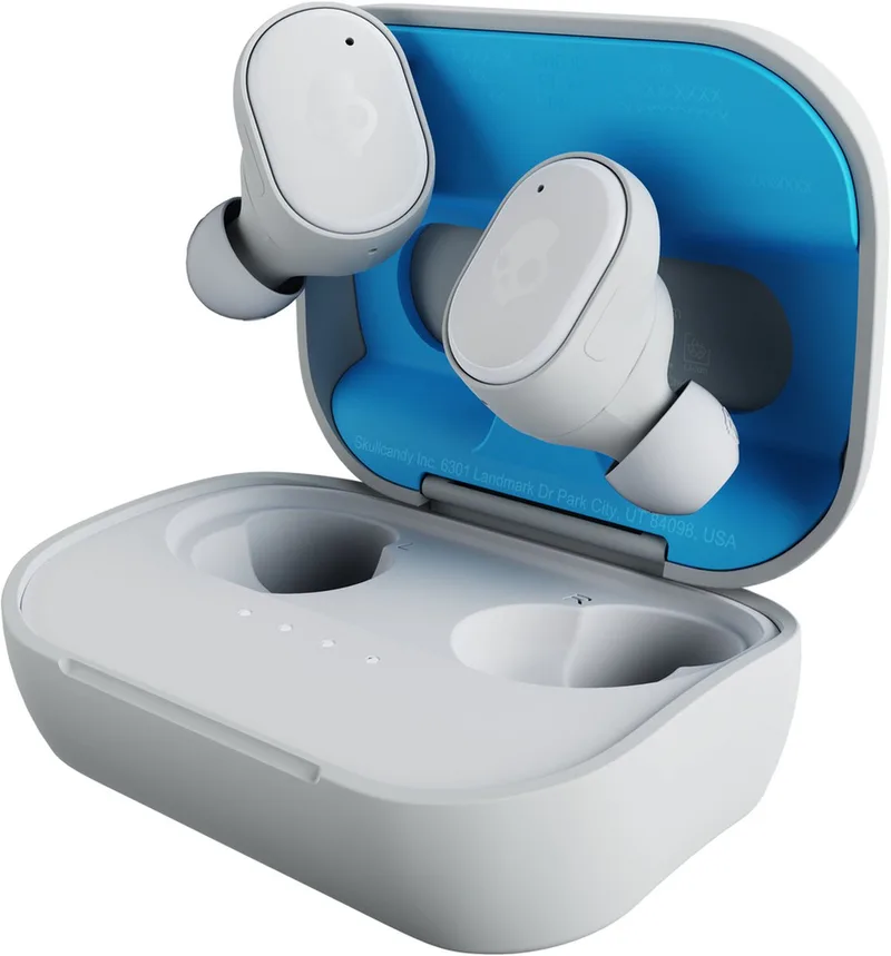 Grind True Wireless in-ear - Oordopjes Draadloos - Oortjes Draadloos Bluetooth- Licht grijs/blauw by Skullcandy, Grey – cover