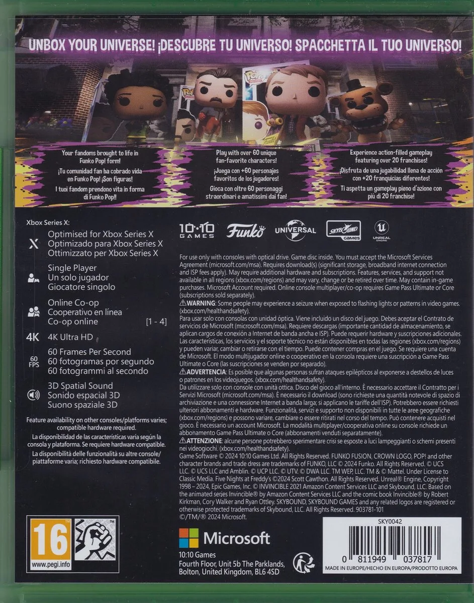 Funko: Fusion van Skybound Games, Xbox Series X | S – cover