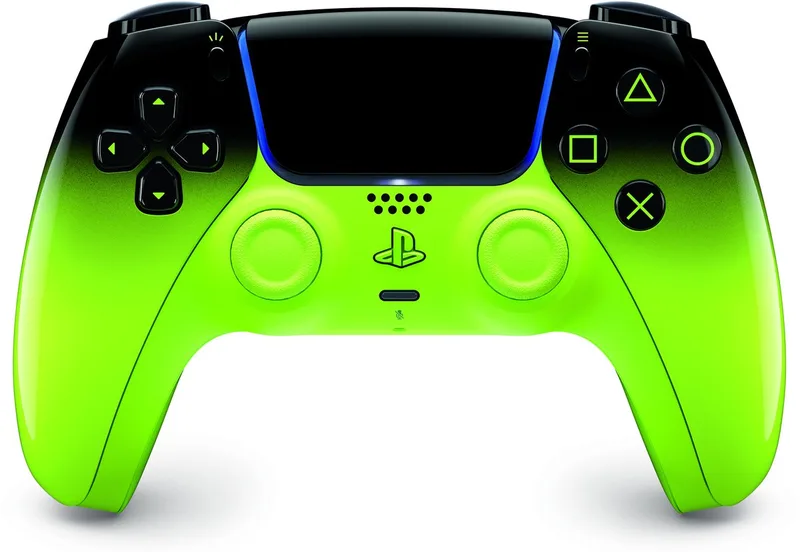 DualSense Remix Green New Edition - Draadloze gamecontroller - Bluetooth en USB-C - Compatibel met PS5 en PC - Bewegingssensoren en vibratie van Sony Interactive Entertainment, Groen – cover