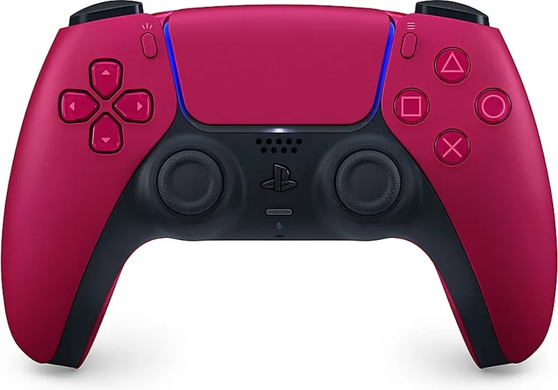 DualSense Zwart, Rood Bluetooth/USB Gamepad Analoog/digitaal PlayStation 5 van Sony Interactive Entertainment, Zwart, Ruby – cover