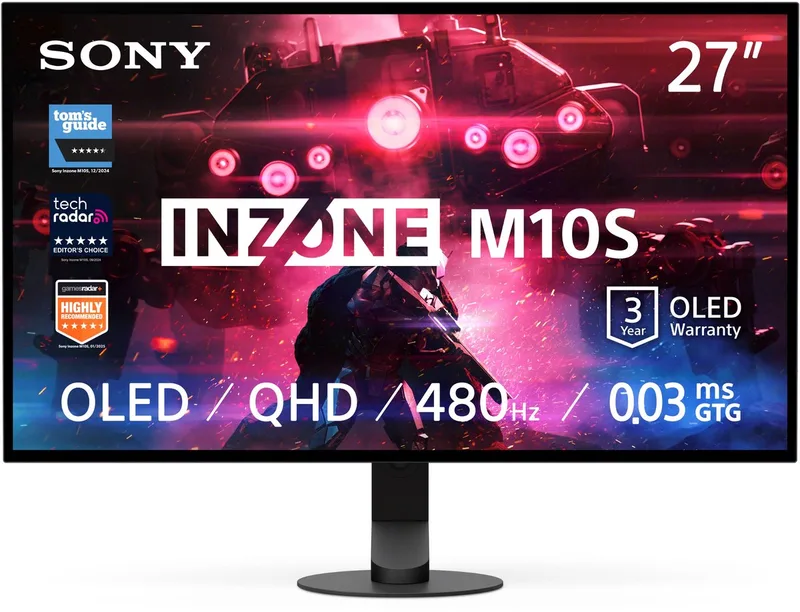INZONE M10S – 27 inch - OLED QHD – 480Hz - Gaming Monitor de Sony Interactive Entertainment, Noir – jaquette