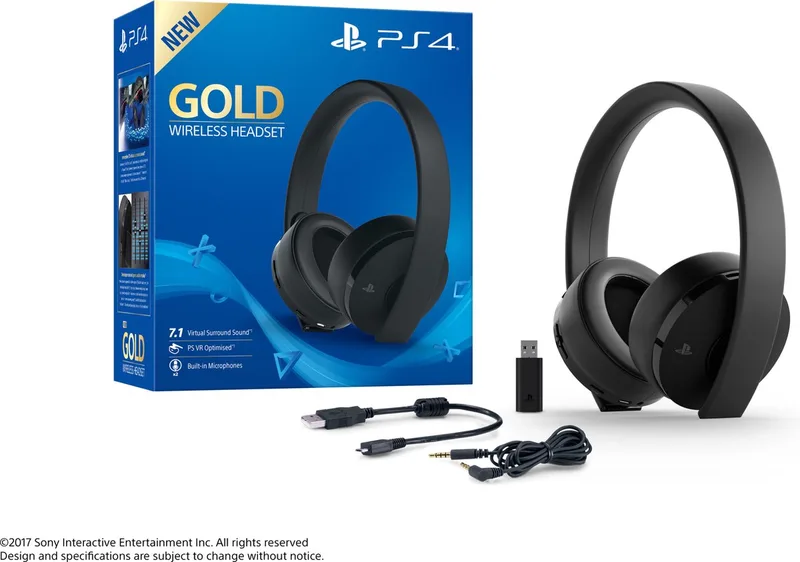 PlayStation 4: Gold Edition - Draadloze Headset by Sony Interactive Entertainment, Black – cover