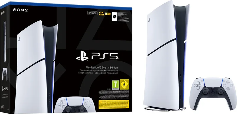 PlayStation 5 Digital Edition - Slim by Sony Interactive Entertainment, White – cover