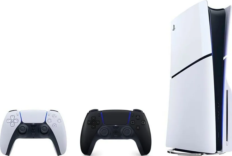 Playstation 5 Disk inkl. zweitem DS Wireless-Controller Midnight Black (Bundle, inkl DualSense Wireless-Controller 4K UHD Gaming, Schnelle Ladezeiten, VR-Unterstützung by Sony Interactive Entertainment, Black, 1 TB – cover