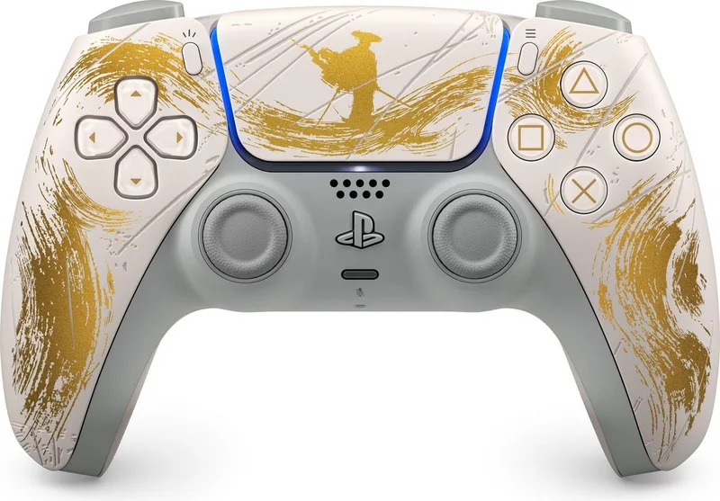 PS5 Controller Original Wireless DualSense Sony PlayStation 5-Controller van Sony Interactive Entertainment, Goud – cover