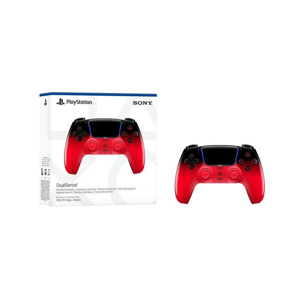 Manette sans fil DualSense PS5 de Sony Interactive Entertainment, Techno Red – jaquette 2 sur 5